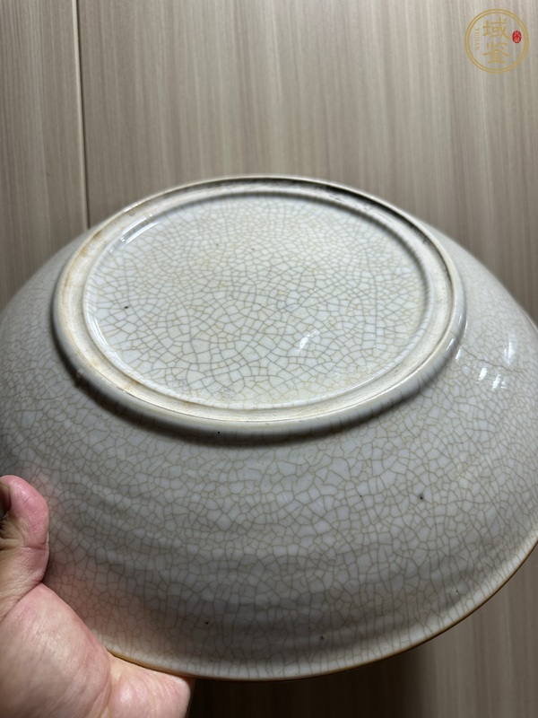 古玩陶瓷哥釉五彩盤(pán)真品鑒賞圖