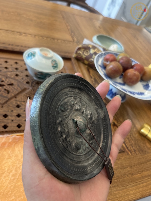 古玩銅器龍虎鏡真品鑒賞圖