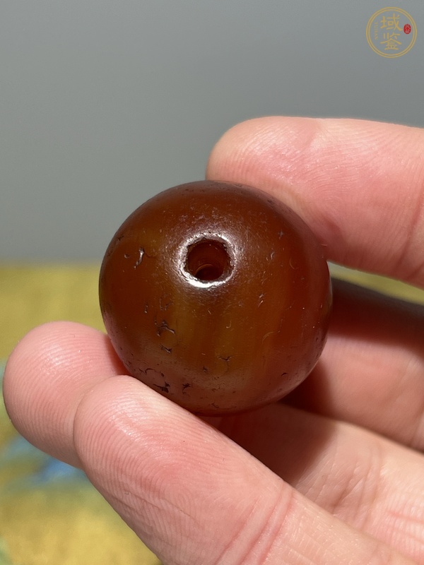 古玩瑪瑙圓珠真品鑒賞圖