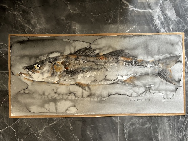 古玩轉賣侯岳《帶魚》拍賣，當前價格499元