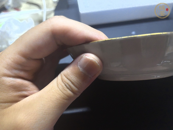 古玩陶瓷乾隆細路青花小盤真品鑒賞圖
