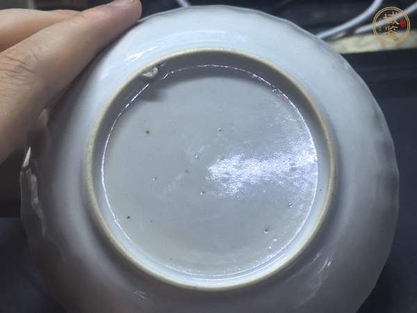 古玩陶瓷乾隆細路青花小盤真品鑒賞圖