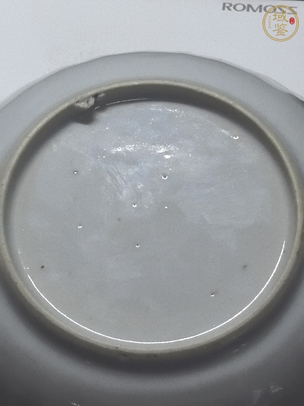 古玩陶瓷乾隆細路青花小盤真品鑒賞圖