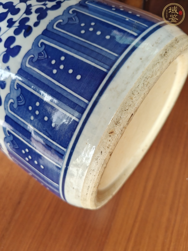 古玩陶瓷青花纏枝花卉紋箭筒真品鑒賞圖