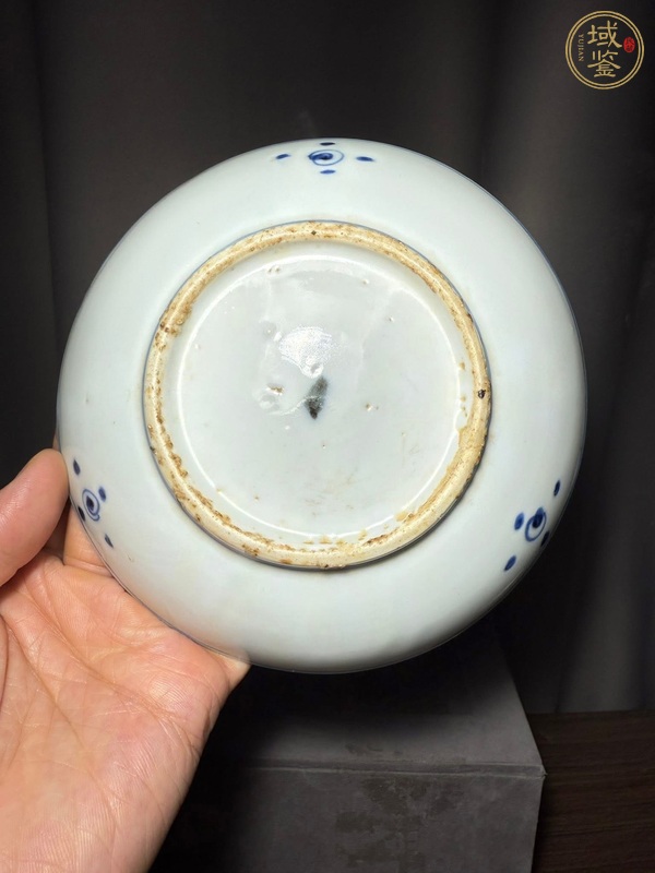 古玩陶瓷松鶴紋盤真品鑒賞圖