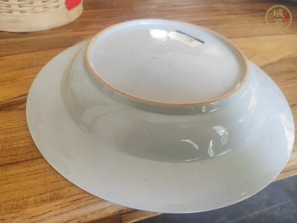 古玩陶瓷花卉紋青花盤真品鑒賞圖