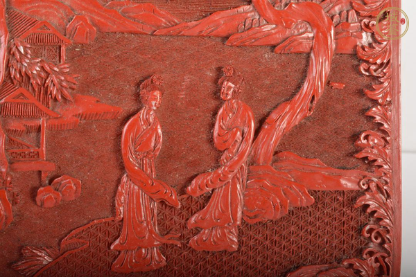古玩雜項剔紅漆盒真品鑒賞圖