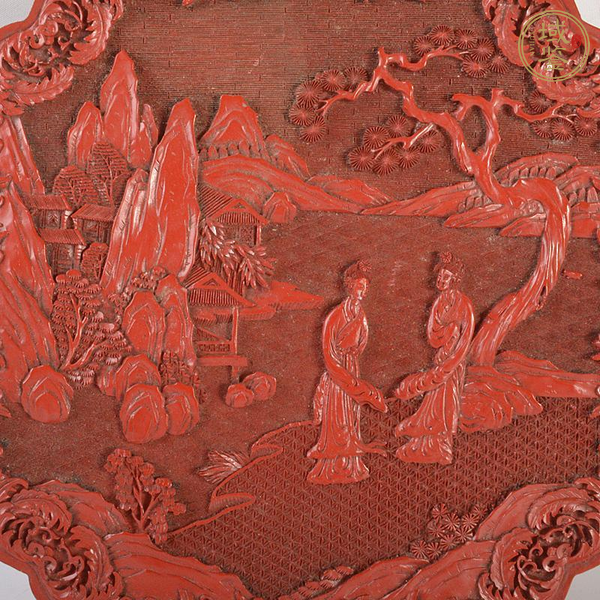 古玩雜項剔紅漆盒真品鑒賞圖