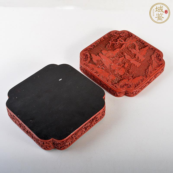古玩雜項剔紅漆盒真品鑒賞圖