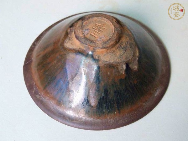 古玩陶瓷建窯兔毫喇叭口盞真品鑒賞圖