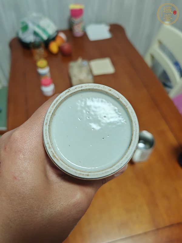 古玩陶瓷粉彩花觚真品鑒賞圖