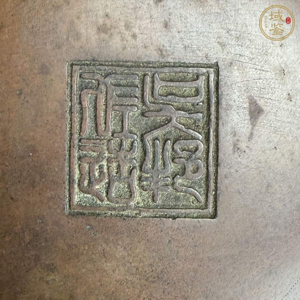 古玩銅器錦邊獅耳爐真品鑒賞圖
