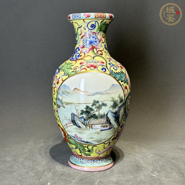 古玩陶瓷民國 粉彩瓶真品鑒賞圖