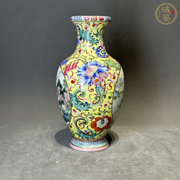 古玩陶瓷民國 粉彩瓶真品鑒賞圖