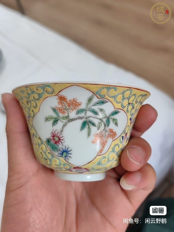 古玩陶瓷粉彩三才蓋杯真品鑒賞圖