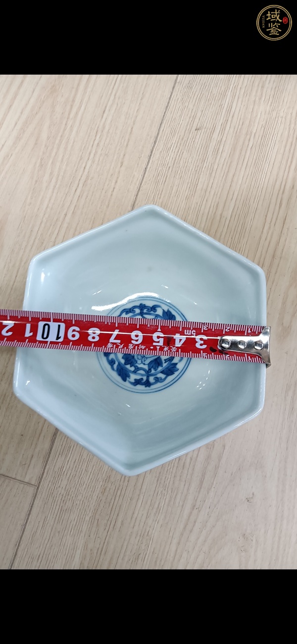 古玩陶瓷六方青花碗真品鑒賞圖