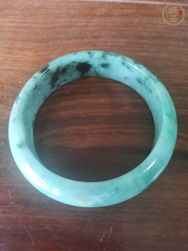 古玩玉器天然翡翠手鐲真品鑒賞圖