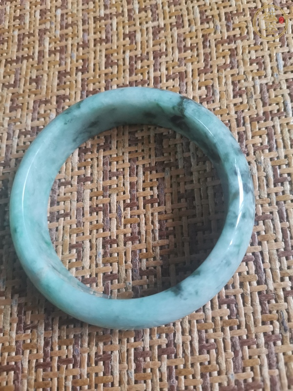 古玩玉器天然翡翠手鐲真品鑒賞圖