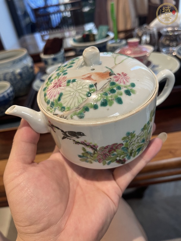 古玩陶瓷粉彩壺真品鑒賞圖