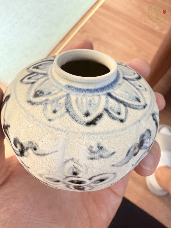 古玩安南窯青花水盂真品鑒賞圖