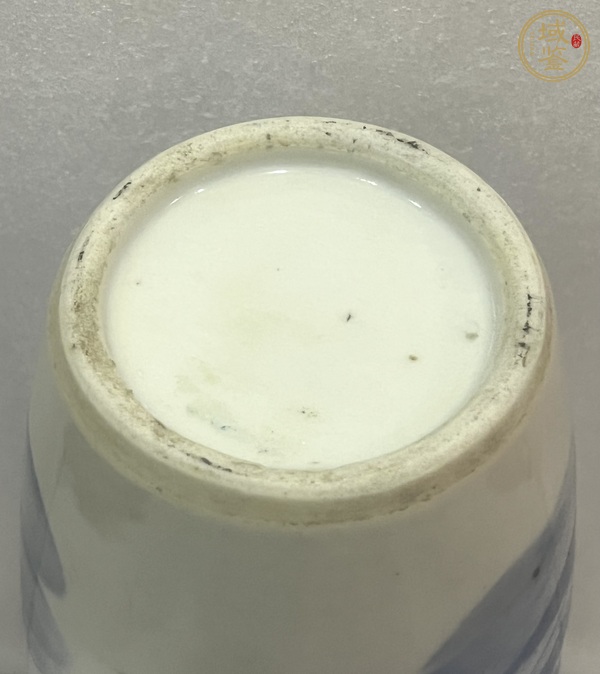 古玩陶瓷樵漁耕讀山水紋青花瓶真品鑒賞圖