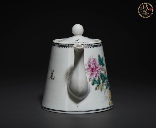 古玩陶瓷粉彩花鳥紋壺真品鑒賞圖