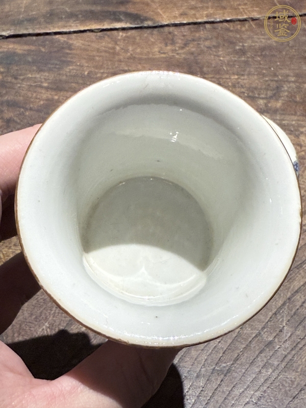 古玩陶瓷粉彩渣斗真品鑒賞圖