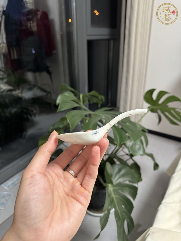 古玩陶瓷龍紋青花湯勺真品鑒賞圖