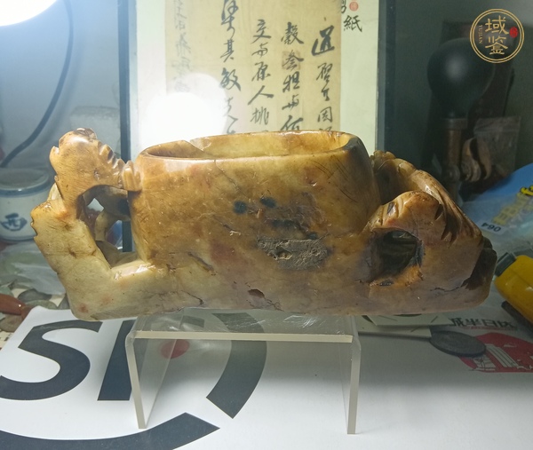 古玩玉器青田石雕“水盂”真品鑒賞圖