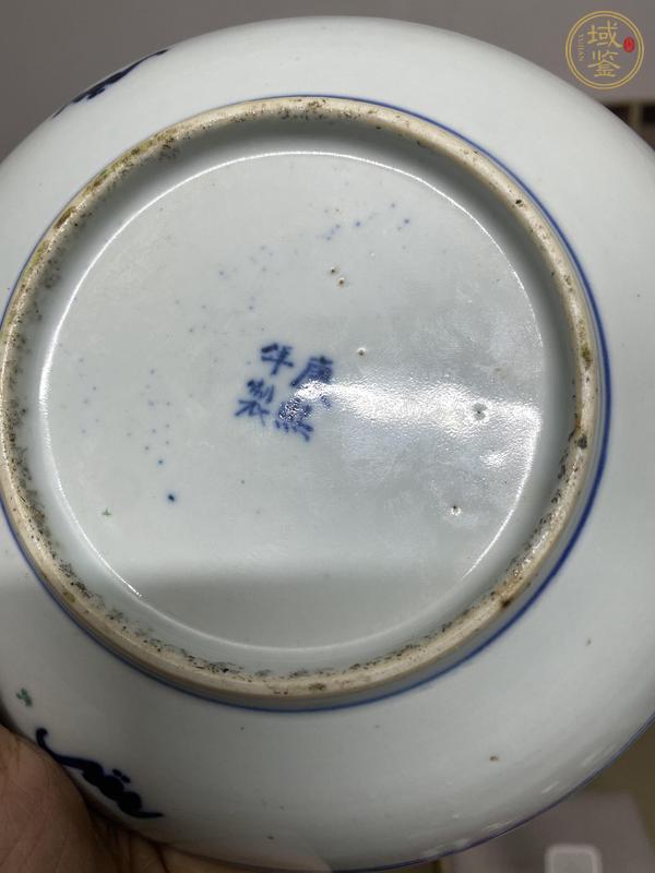古玩陶瓷青花五彩盤真品鑒賞圖