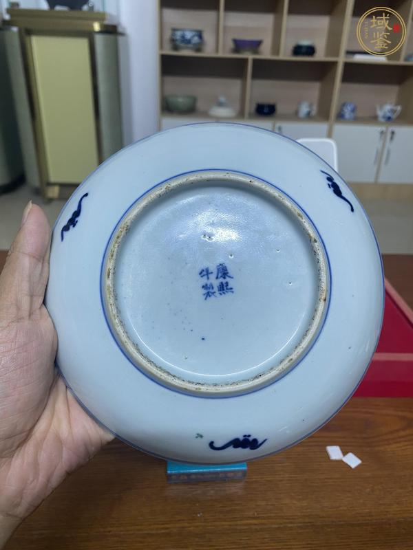 古玩陶瓷青花五彩盤真品鑒賞圖