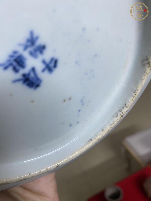古玩陶瓷青花五彩盤真品鑒賞圖
