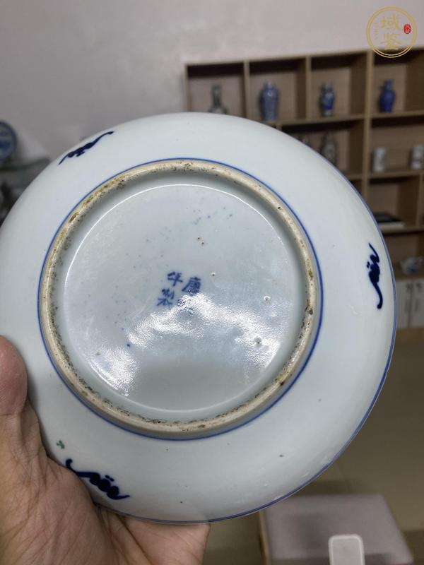 古玩陶瓷青花五彩盤真品鑒賞圖
