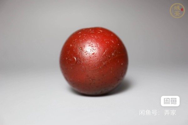 古玩玉器紅瑪瑙珠真品鑒賞圖
