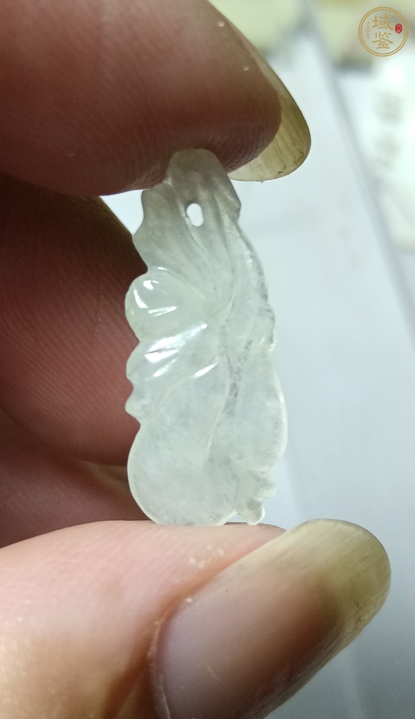 古玩玉器天然翡翠雕“瓜果墜”真品鑒賞圖