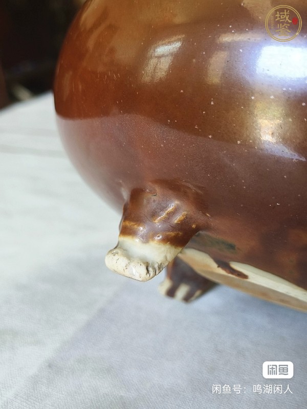 古玩陶瓷紫金釉香爐真品鑒賞圖