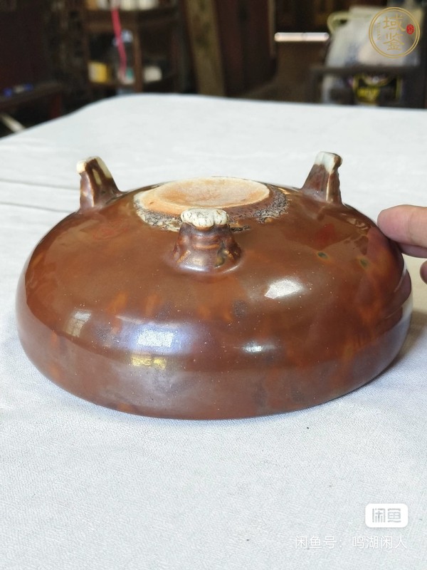 古玩陶瓷紫金釉香爐真品鑒賞圖