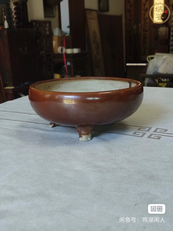 古玩陶瓷紫金釉香爐真品鑒賞圖