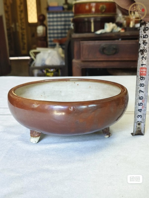 古玩陶瓷紫金釉香爐真品鑒賞圖
