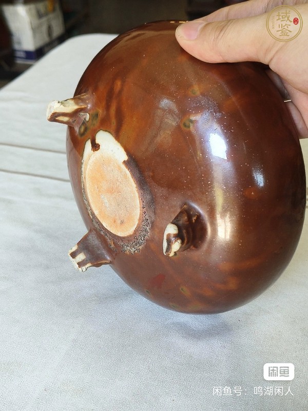 古玩陶瓷紫金釉香爐真品鑒賞圖
