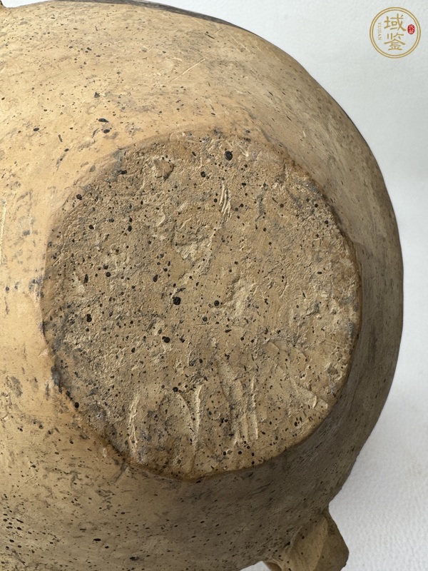 古玩陶瓷馬廠·網格棱形紋雙耳罐真品鑒賞圖