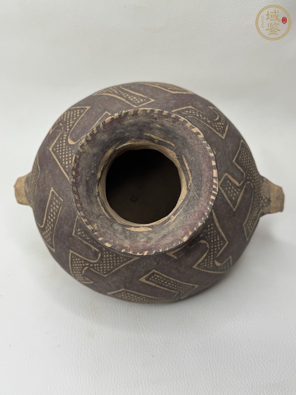 古玩陶瓷馬廠·圖騰雙耳壺真品鑒賞圖