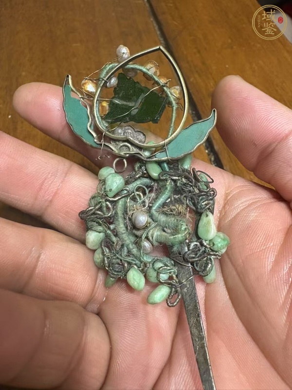 古玩雜項(xiàng)清·翡翠發(fā)簪真品鑒賞圖