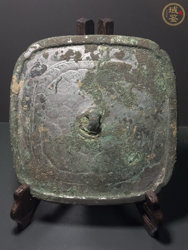 古玩五代·團(tuán)紋方鏡真品鑒賞圖