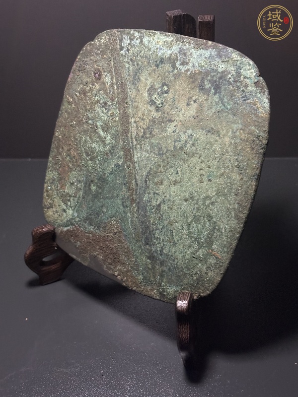 古玩銅器五代·團紋方鏡真品鑒賞圖