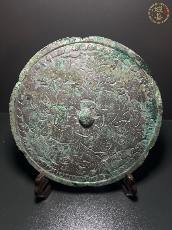 古玩銅器唐·蝶戀花鏡真品鑒賞圖