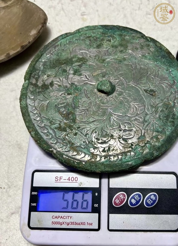 古玩銅器唐·蝶戀花鏡真品鑒賞圖