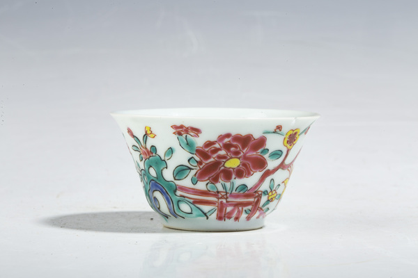 古玩陶瓷清雍正·粉彩花鳥紋杯碟一套拍賣,當(dāng)前價格1380元